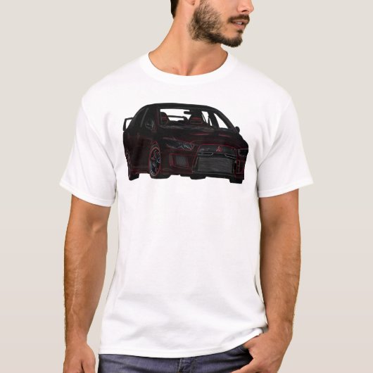 T-shirt de Mitsubishi Evo (Devant)