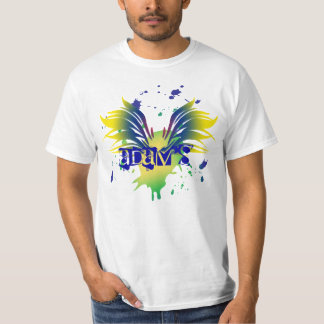 T-shirt de Mitzvah de barre d'éclaboussure d'ailes