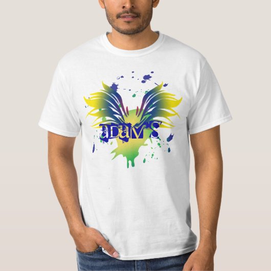 T-shirt de Mitzvah de barre d'éclaboussure d'ailes (Devant)