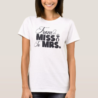 T-shirt De Mlle à Mme Mariage