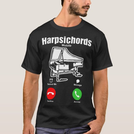 T-shirt de mobile de clavecins (Devant)