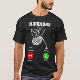 T-shirt de mobile de cornemuses