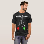 T-shirt de mobile de Hurdy Gurdys (Devant entier)