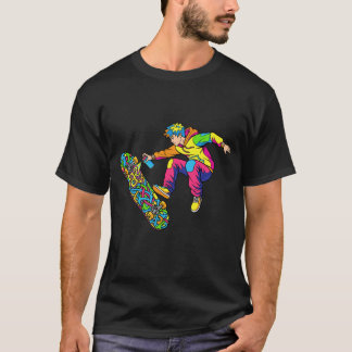 T-shirt de mode urbaine représentant l'art du skat