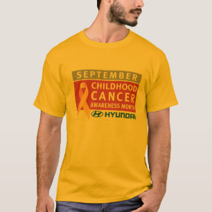 T-shirt de mois de conscience de Cancer d'enfance