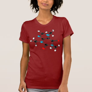 T-shirt de molécule de caféine