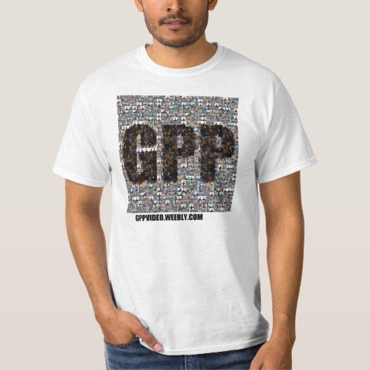 T-shirt de mosaïque de photo de GPP (Devant)