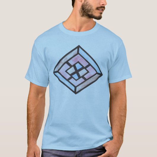 T-shirt de motif de diamant (Devant)