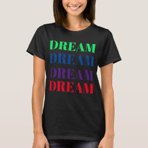 T-shirt de motifs colorés de rêve