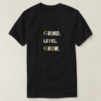 T-shirt de motivation de jeu vidéo « Grind Level G