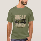T-shirt de motivation pour gym « Break Through Str (Devant)
