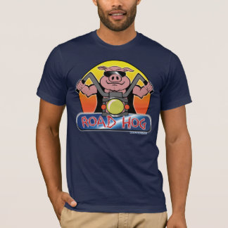 T-shirt de moto de porc de route de motard