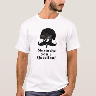 T-SHIRT DE MOUSTACHE DE CASQUE DE MOTO