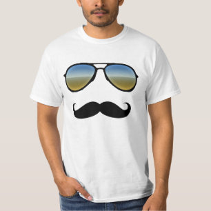 T-shirt de moustache de déguisement de lunettes d