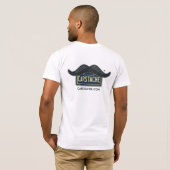 T-shirt de moustache de voiture de Carstache™ (Dos entier)