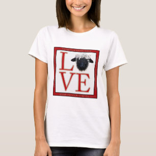 T-shirt de moutons du Valais Blacknose d'amour