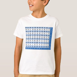 T-shirt De multiplication de Tableaux référence 4 facile