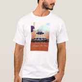 T-shirt de musique à col blanc (Devant)