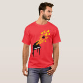 T-shirt de musique de canard (Devant entier)