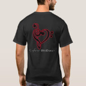 T-shirt de musique de confessions (Dos)