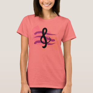 T-shirt de musique de G-Clef de KRW
