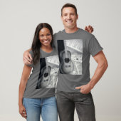 T-shirt de musique de guitare et de feuille (Unisexe)