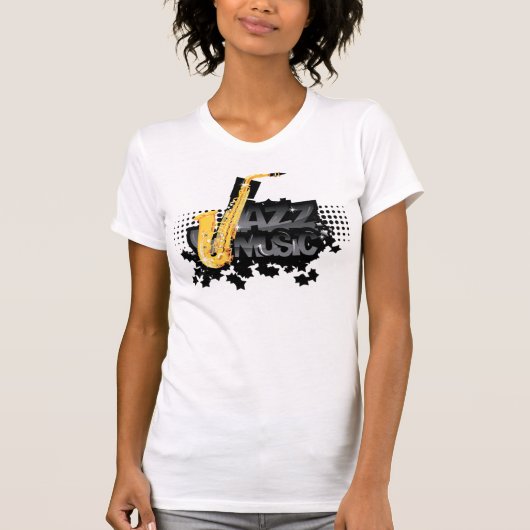 T-shirt de musique de jazz (Devant)
