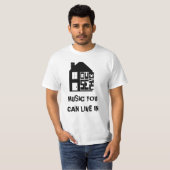 T-SHIRT DE MUSIQUE DE MAISON (Devant entier)