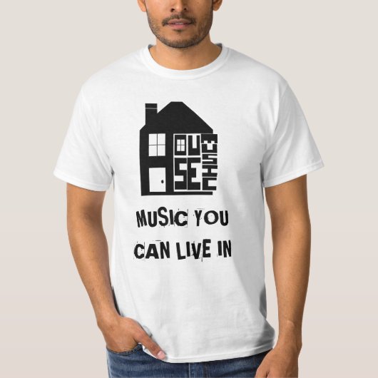 T-SHIRT DE MUSIQUE DE MAISON (Devant)