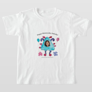 T-shirt de naissance pour enfants Monstre Triangle