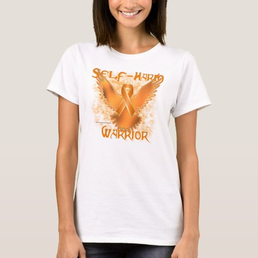 T-shirt de nano de dames d'Eagle d'automutilation (Devant)
