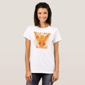 T-shirt de nano de dames d'Eagle d'automutilation (Devant entier)