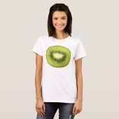 T-shirt de nano de Hanes des femmes de kiwi (Devant entier)