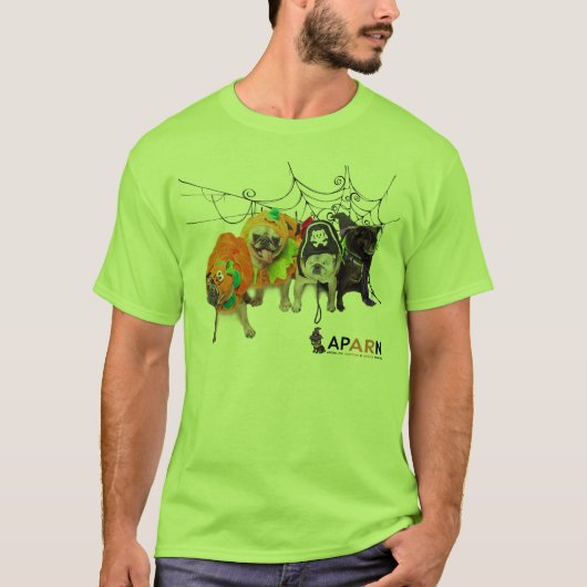 T-shirt de nano de Hanes des hommes de carlins (Devant)