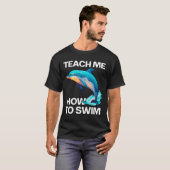 T-shirt de natation Dauphin amusant (Devant entier)