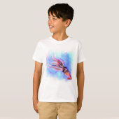 T-shirt de natation de calmar coloré (Devant entier)