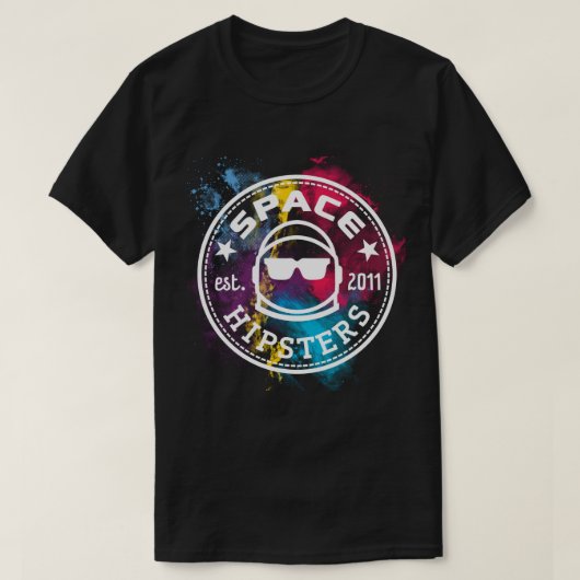 T-shirt de nébuleuse de hippies de l'espace (Design devant)