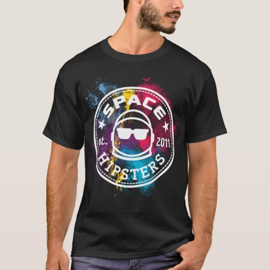 T-shirt de nébuleuse de hippies de l'espace (Devant)