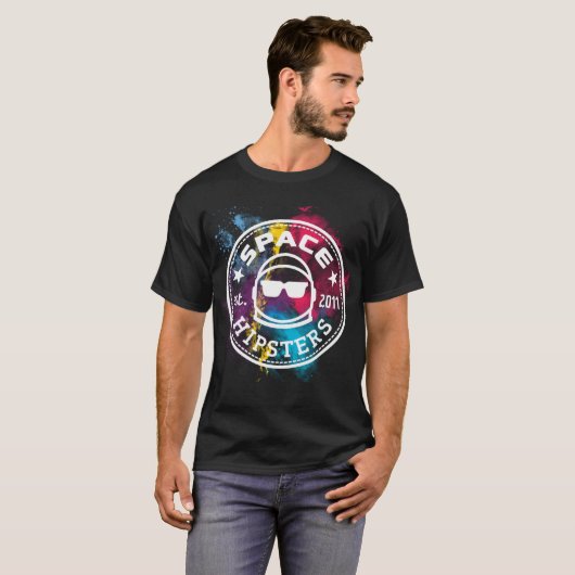 T-shirt de nébuleuse de hippies de l'espace (Devant entier)