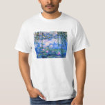 T-shirt de nénuphars de Monet<br><div class="desc">T-shirt de nénuphars de Monet. Peinture à l'huile sur la toile à partir de 1916. Monet a peint son étang célèbre de nénuphar d'une manière obsédante pendant les années finales de sa carrière, tirant l'inspiration de la lumière du soleil et son effet changeant sur l'eau et les fleurs et le...</div>
