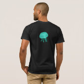 T-shirt de néon de méduses (Dos entier)
