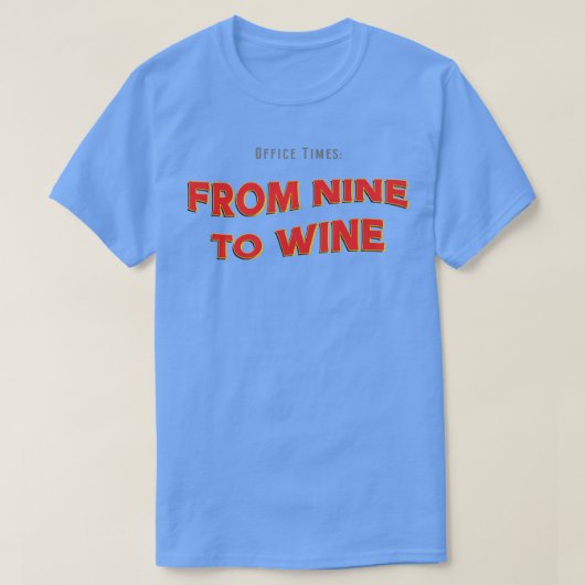 T-shirt De neuf à vin (Design devant)