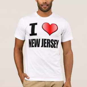 T-shirt de New Jersey du ♥ I - hommes