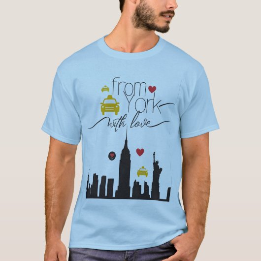 T-shirt De New York, avec amour - City Pulse (Devant)