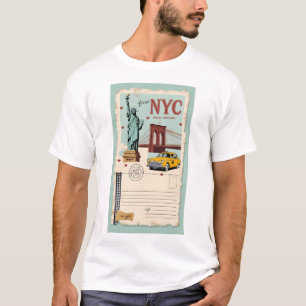 T-shirt De New York, avec Amour - Queens Roots Vous ne pou