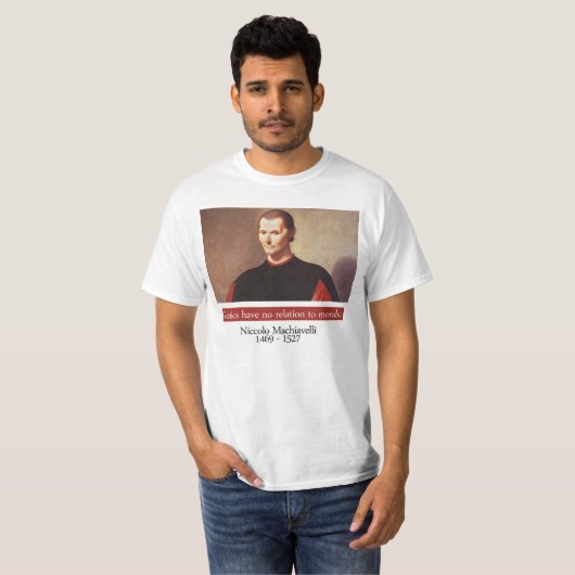 T-shirt de Niccolo Machiavelli (Devant entier)