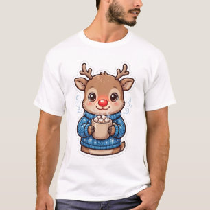 T-Shirt de Noël au cacao chaud de renne
