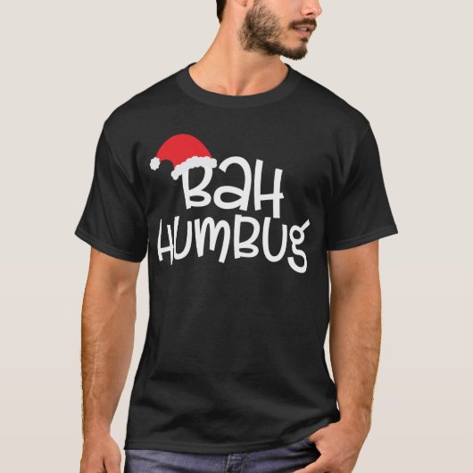 T-shirt de Noël Bah Humbug (Devant)