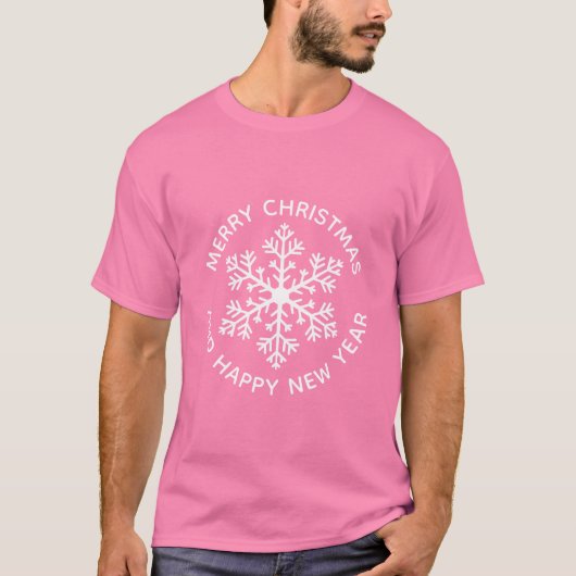 T-shirt de Noël blanc (Devant)