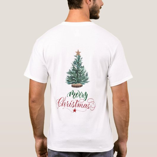 T-shirt de Noël blanc (Dos)